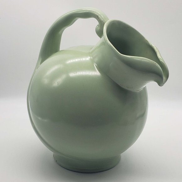 Vintage Mission Bell California Pottery Ceramic Celadon Green Pitcher. Measures - Picture 3 of 5